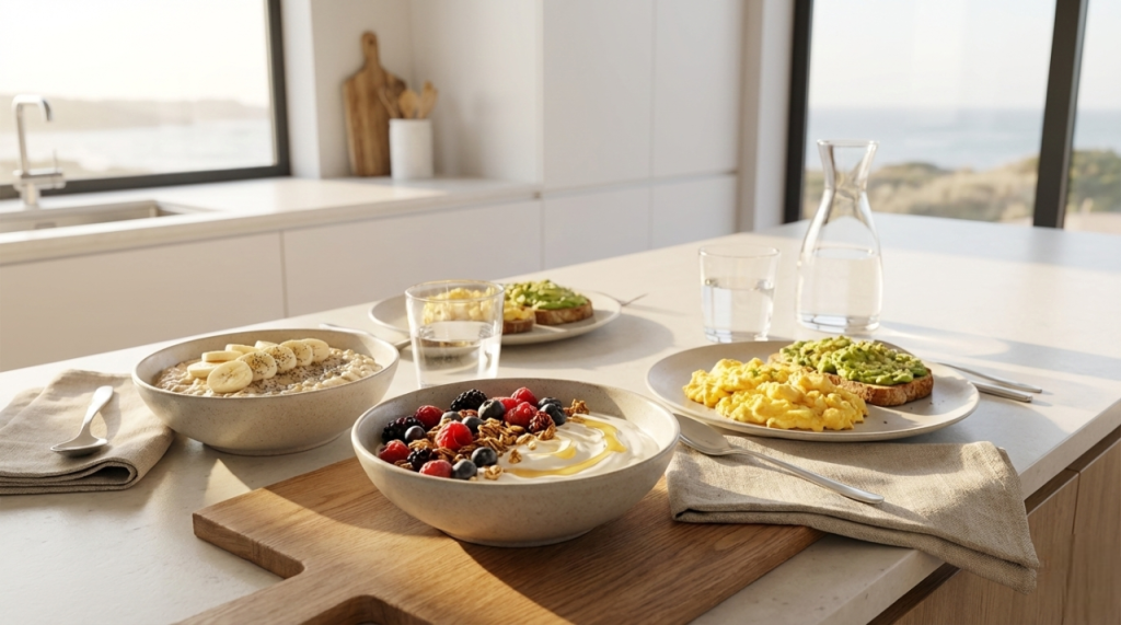 Protein-rich breakfast to support del mar, San Diego CA and boost metabolism and steady energy.