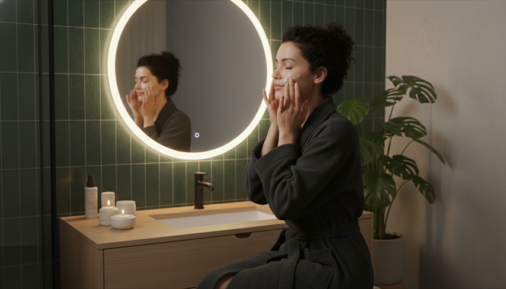 Nighttime retinol skincare routine recommended by Del Mar CA med spa professionals