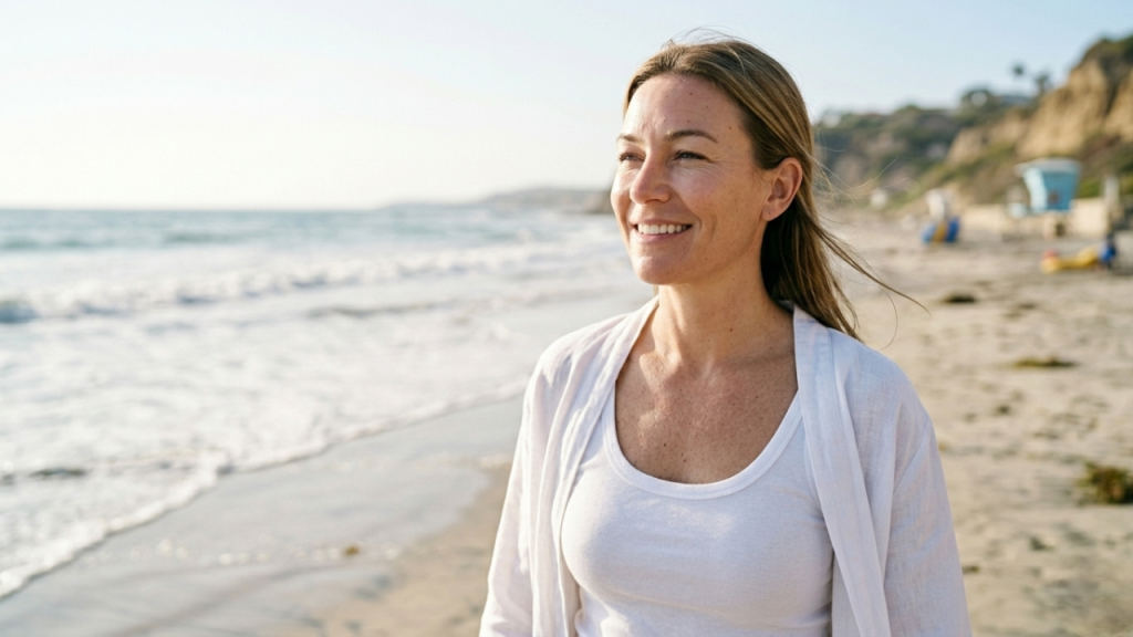 Smooth Botox results and glowing skin after proper aftercare in Del Mar CA