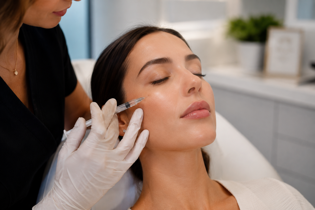 Woman receiving injectable popular medspa treatments in Del Mar CA