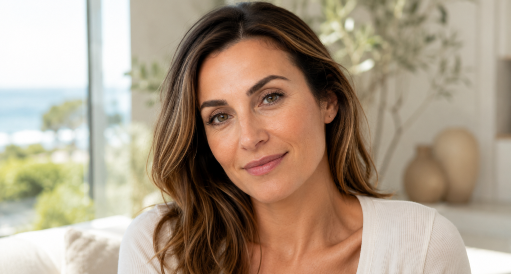 Woman with natural-looking baby Botox results and refreshed skin in Del Mar CA