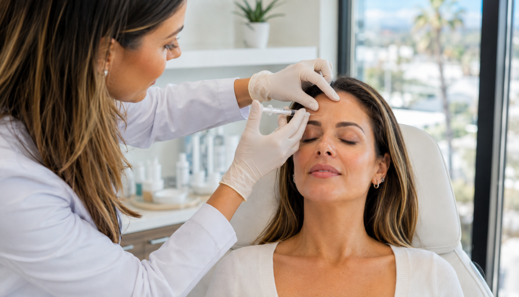 Botox forehead treatment in Del Mar performed by a qualified aesthetic medical provider for expression lines.