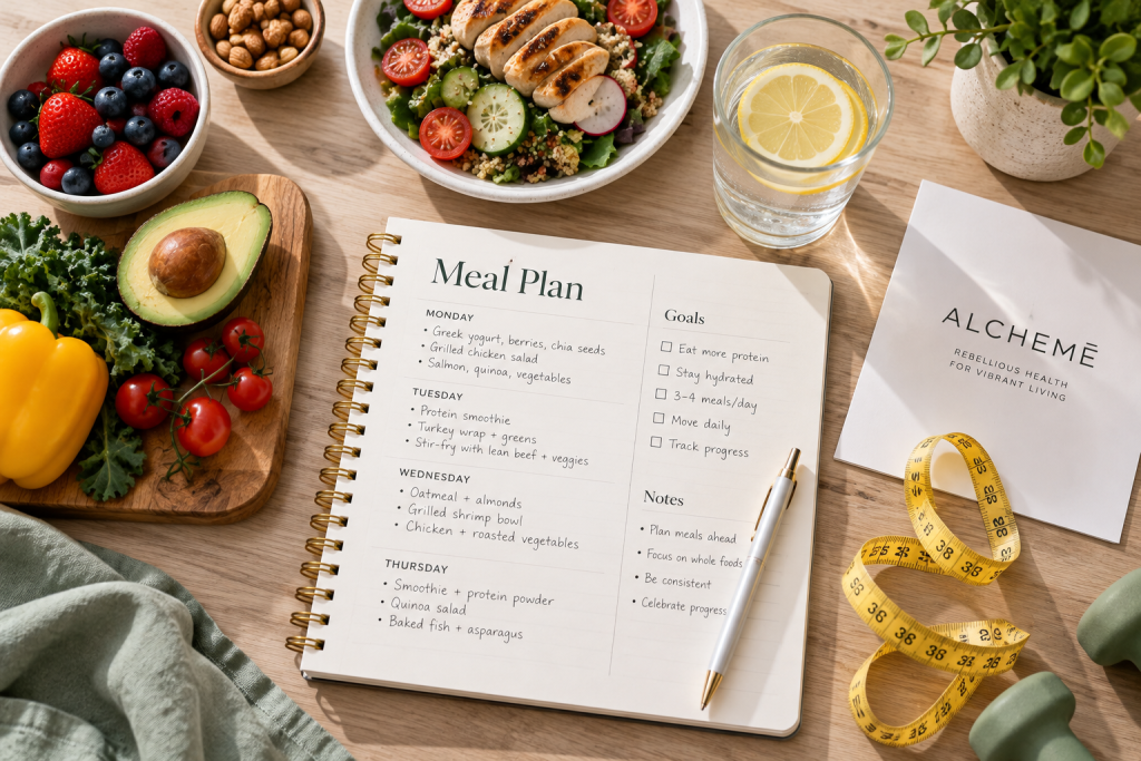 Nutrition coaching session supporting a medical weight loss program