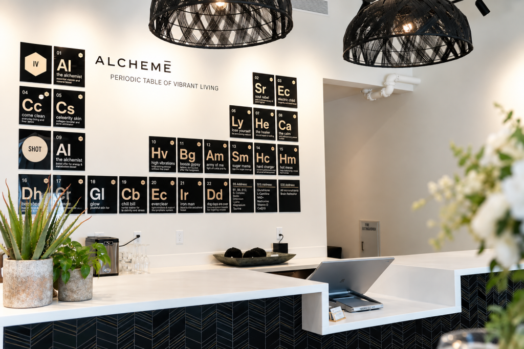 Medical spa consultation area for a personalized anti-aging treatment assessment